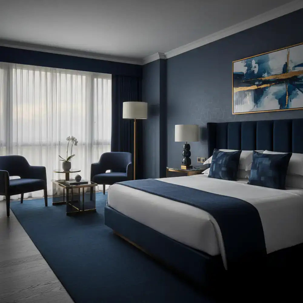 Luxury hotel room interior